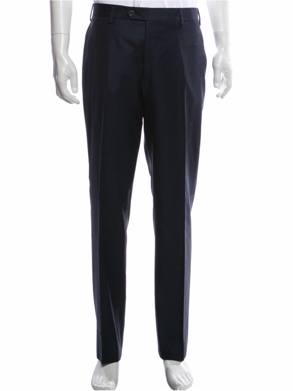 Salvatore Ferragamo Navy Single-Breasted Wool Suit - Picture 6 of 6